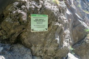 Cartel - Gorges de Nuria - Queralbs - RocJumper
