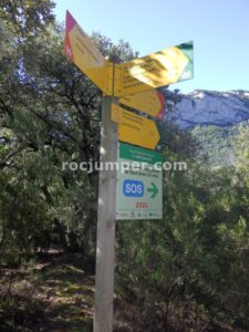 Palo indicador - Barranc de Sant Aniol - Sadernes - RocJumper