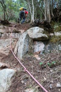 Cuerda fija - Torrent de l'Ullà - Barrancs Els Sots Feréstecs de Montmany - Montmany-Figaró - RocJumper