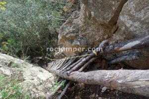 Escalera Grau de Hilari - Camino Equipado Grau del Hilari K2 - Escales del Bruno K2 (Arbolí, Tarragona)