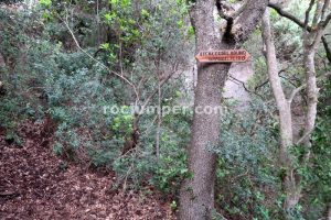 Cartel - Camino Equipado Grau del Hilari K2 - Escales del Bruno K2 (Arbolí, Tarragona)