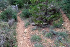 Sendero retorno - Camino Equipado Grau del Hilari K2 - Escales del Bruno K2 (Arbolí, Tarragona)