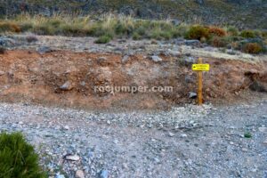 Cartel aproximación - Vía Ferrata La Araña - Sierra Güejar - RocJumper