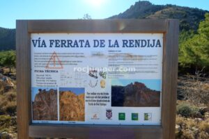 Panel Informativo - Vía Ferrata de la Rendija - Puebla de Don Fadrique - RocJumper