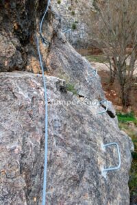 Flanqueos - Tramo 1 - Vía Ferrata La Bárbara - Montalbán - RocJumper