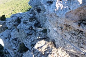 Tramo K2 - Flanqueo - Vía Ferrata Yeste o Monte Ardal - RocJumper