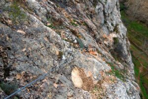 Flanqueos - Tramo 1 - Vía Ferrata La Bárbara - Montalbán - RocJumper