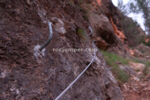 Variante K2 - Diagonal - Vía Ferrata Los Picarzos - Aýna - RocJumper