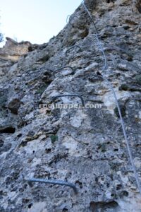 Tramo K2 - Vertical - Vía Ferrata Yeste o Monte Ardal - RocJumper