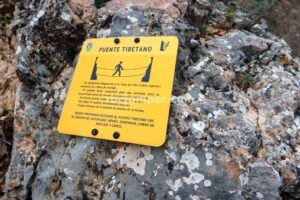 Puente Tibetano - Tramo 1 - Vía Ferrata La Bárbara - Montalbán - RocJumper