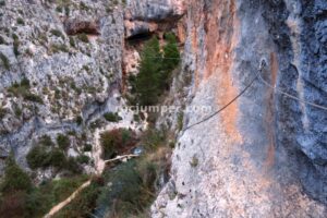 Flanqueo - Vía Ferrata Zarzalar - Nerpio - RocJumper