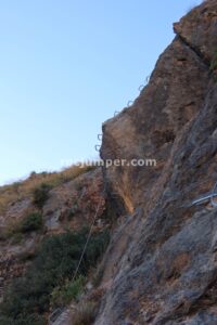Variante K4 - Desplome - Vía Ferrata La Araña - Sierra Güejar - RocJumper
