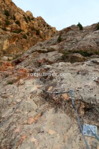 Rampa - Tramo 1 - Vía Ferrata La Bárbara - Montalbán - RocJumper