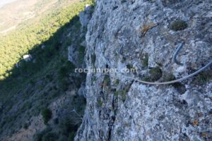 Tramo K2 - Flanqueo - Vía Ferrata Yeste o Monte Ardal - RocJumper