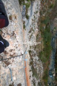 Vertical variante K3 - Vía Ferrata Zarzalar - Nerpio - RocJumper