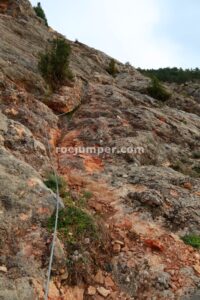 Rampa - Tramo 1 - Vía Ferrata La Bárbara - Montalbán - RocJumper