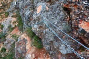 Flanqueo - Tramo 1 - Vía Ferrata La Bárbara - Montalbán - RocJumper