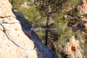 Tirolina - Vía Ferrata El Remedio - Chelva - RocJumper