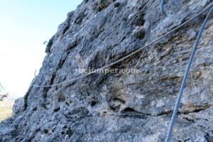 Tramo K3 - Flanqueo - Vía Ferrata Yeste o Monte Ardal - RocJumper