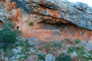 Vista Puente Tibetano a cuevas - Vía Ferrata Fuente de la Peña - Jaén - RocJumper