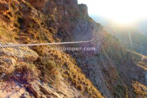 Tirolina - Vía Ferrata La Araña - Sierra Güejar - RocJumper
