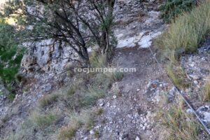Tramo K3 - Flanqueo - Vía Ferrata Yeste o Monte Ardal - RocJumper