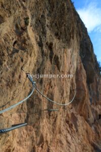 Flanqueo - Vía Ferrata El Remedio - Chelva - RocJumper