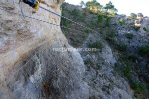 Tramo K3 - Tirolina - Vía Ferrata Yeste o Monte Ardal - RocJumper