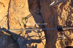 Tirolina de Vuelta - Vía Ferrata La Araña - Sierra Güejar - RocJumper