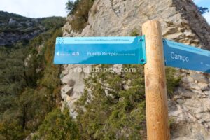 Palo indicador - Vertical - Vía Ferrata Refogons - Campo - RocJumper
