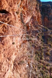 Puente Tibetano - Vía Ferrata La Araña - Sierra Güejar - RocJumper