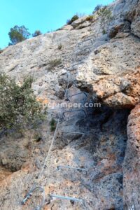Variante K2 - Vía Ferrata El Remedio - Chelva - RocJumper