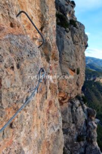 Flanqueo - Vía Ferrata El Remedio - Chelva - RocJumper