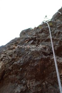 Variante K4 - Vertical - Vía Ferrata Los Picarzos - Aýna - RocJumper