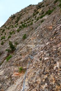 Diagonal - Tramo 2 - Vía Ferrata La Bárbara - Montalbán - RocJumper