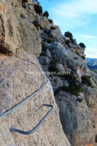 Flanqueo - Vía Ferrata El Remedio - Chelva - RocJumper