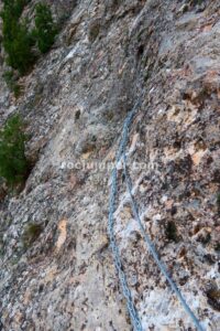 Flanqueo Cadenas - Tramo 2 - Vía Ferrata La Bárbara - Montalbán - RocJumper