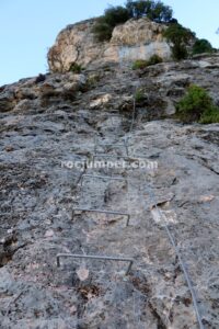 Placa - Variante K3 - Vía Ferrata La Mocha - La Iruela - RocJumper