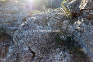 Tramo K3 - Flanqueo - Vía Ferrata Yeste o Monte Ardal - RocJumper