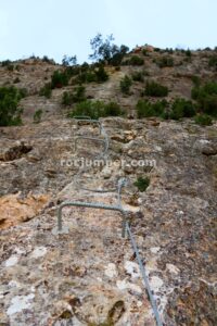 Placa Tumbada - Tramo 2 - Vía Ferrata La Bárbara - Montalbán - RocJumper
