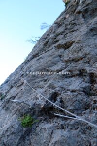 Flanqueo - Variante K3 - Vía Ferrata La Mocha - La Iruela - RocJumper