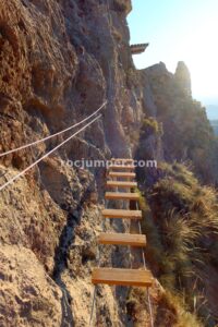 Puente de Madera - Vía Ferrata La Araña - Sierra Güejar - RocJumper