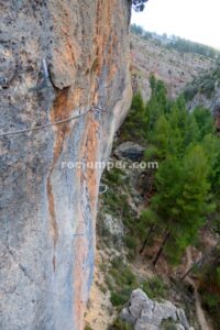 Flanqueo K5 - Vía Ferrata Zarzalar - Nerpio - RocJumper