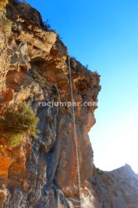 Péndulo - Vía Ferrata La Araña - Sierra Güejar - RocJumper