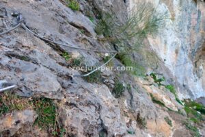 Flanqueo - Variante K3 - Vía Ferrata La Mocha - La Iruela - RocJumper