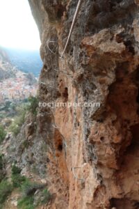 Variante K4 - Vertical - Vía Ferrata Los Picarzos - Aýna - RocJumper