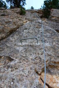 Placa Tumbada - Tramo 2 - Vía Ferrata La Bárbara - Montalbán - RocJumper