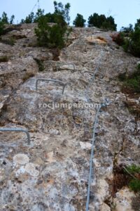 Placa Tumbada - Tramo 2 - Vía Ferrata La Bárbara - Montalbán - RocJumper
