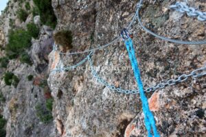 Flanqueo - Tramo 2 - Vía Ferrata La Bárbara - Montalbán - RocJumper