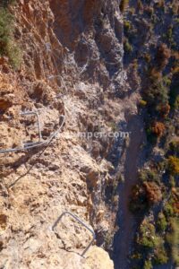 Flanqueos - Vía Ferrata La Araña - Sierra Güejar - RocJumper